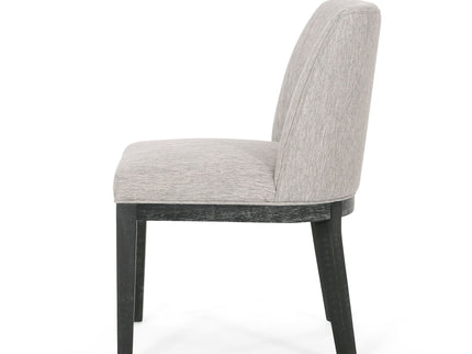 Modern Dining Chair With Durable Fabric Upholstery And Sturdy Wooden Frame (Set of 2)
