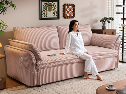 2 In 1 Convertible Sofa Bed, Multi Functional Living Room Furniture