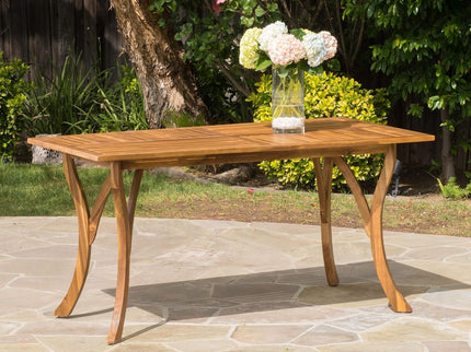 Outdoor Hermosa 7 Piece Wood Dining Set With Cushions - Teak