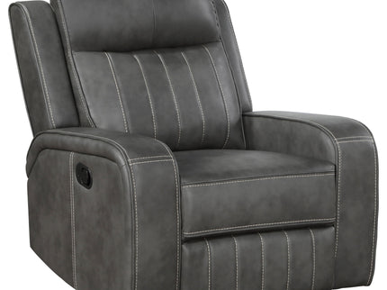 Forrest - Recliner Chair With Tufted Upholstery - Gray