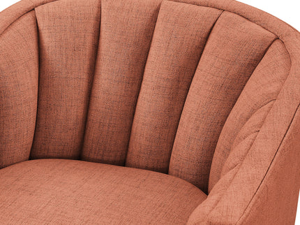 Solitude - Skirted Swivel Accent Chair With Hemp Like