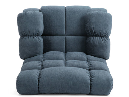 Contemporary Massage Recliner With Pillow Tufted Design - Charcoal