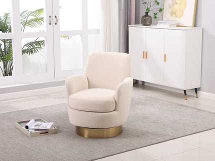 Teddy Swivel Barrel Chair, Swivel Accent Chairs Armchair For Living Room