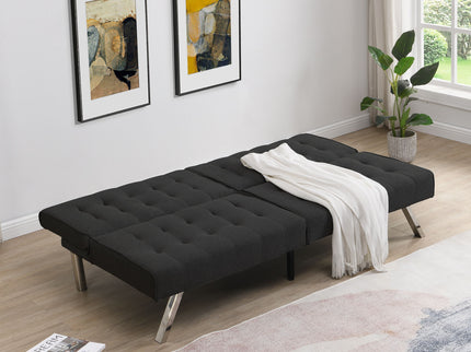 Modern Sofa Bed With Wood Frame And Stainless Legs