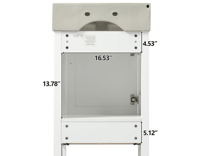 Bathroom Vanity With Sink, Frame And Drawer
