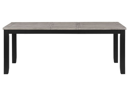 Centera - Rectangular Dining Table With Extension Leaf - Gray
