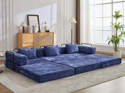 Convertible Floor Sofa Bed, Boneless Modular Sectional Sofa For Living Room