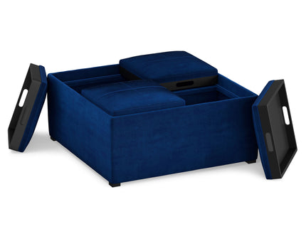 Avalon - Square Coffee Table, Storage Ottoman
