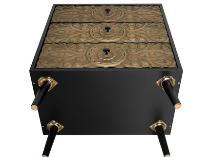3 Drawer Cabinet, Suitable For Bedroom - Black