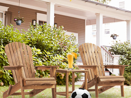 Lounge Patio Chair For Garden Outdoor Wooden Folding Adirondack Chair (Set of 2) Solid Cedar Wood Lounge Patio Chair For Garden