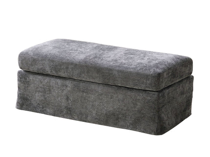 Wide Modern Upholstered Ottoman Foot Stool