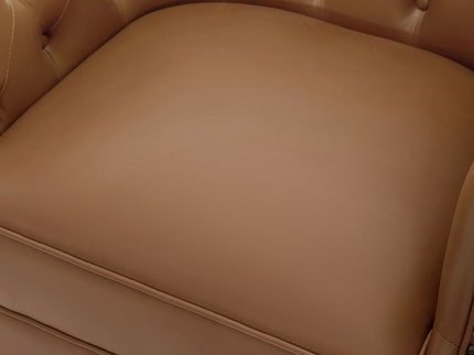 360° Swivel Accent Chair With Curved Back