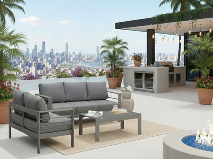 Outdoor Patio Set All-Weather With Thick Cushions