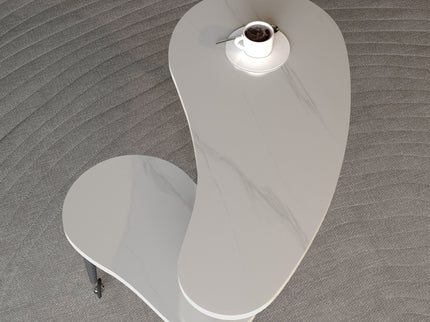 Rotatable Cocktail Table With Solid Legs, 360 Degree Rotating