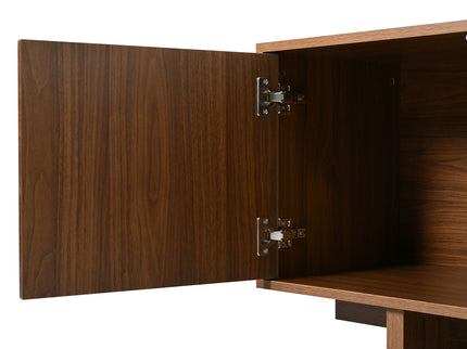 Retro Style TV Stand With Wavy Door