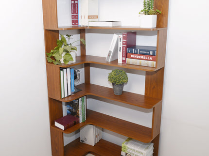 L-Shaped Corner Bookshelf