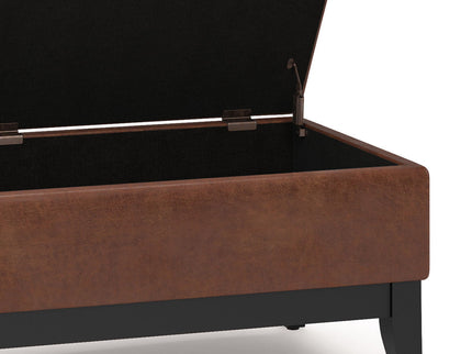 Oregon - Contemporary Storage Ottoman Bench With Tray