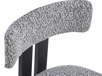 Modern Upholstered Armless Dining Chairs With Metal Legs
