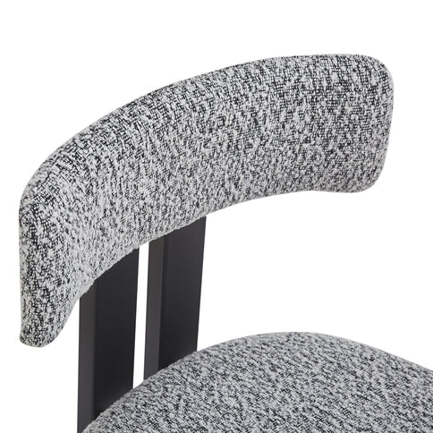 Modern Upholstered Armless Dining Chairs With Metal Legs