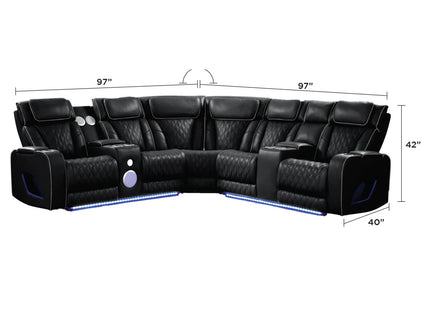 Fortuner - Power Recliner Sectional Sofa