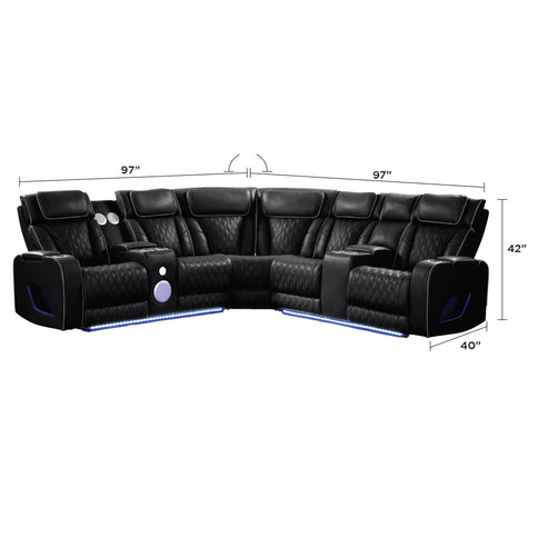 Fortuner - Power Recliner Sectional Sofa
