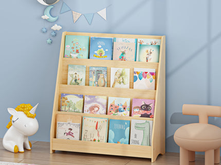 4 Tier Bookshelf, Toddler Book Display Shelves