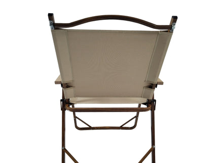 Comfy - Foldable And Portable Chair With Armrests, Indoor And Outdoor Universal (Set of 4) - Brown