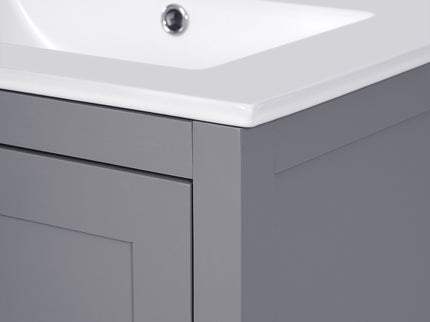Bathroom Vanity With Integrated Undermount Ceramic Sink, 2 Doors And 1 Drawer, Soft Close Hinges