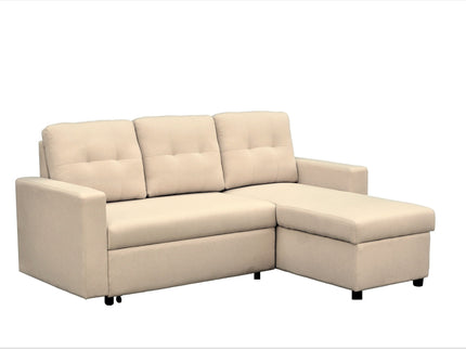 Convertible L Shaped Sectional Sleeper Sofa Bed, Saving Pull Out Couch