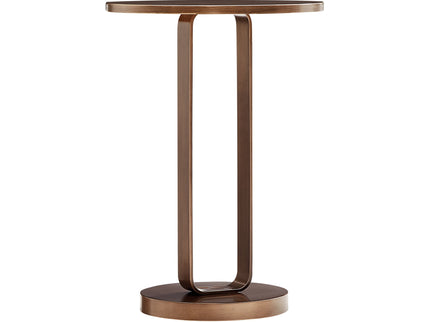 Tareel - Round Accent Table With Open Oval Pedestal - Antique Bronze
