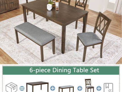 Modern Dining Set With Upholstered Chairs