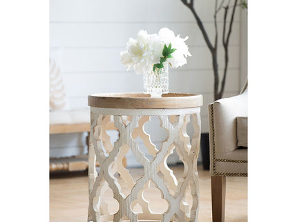Stylish Rustic Round Wooden Table