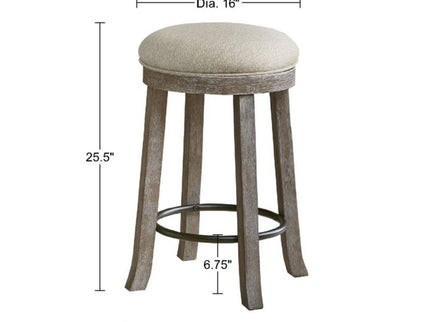 Swivel Counter Stool - Cream / Reclaimed Gray