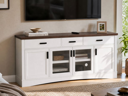 Modern TV Console & Adjustable Shelves