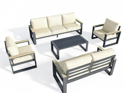 Modern Outdoor Sofa Set With Coffee Table