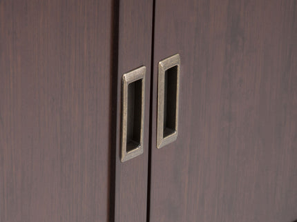 Draper - Low Storage Cabinet - Medium Auburn Brown