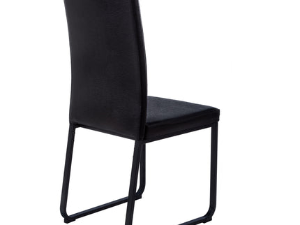 Dining Chair Side Upholstered, For Dining Room (Set of 2) - Black