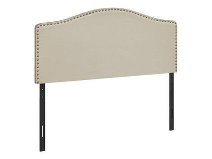 Full Size, Bed Headboard Only, Upholstered, Transitional - Beige