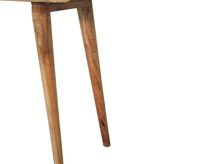 Curved Writing Desk - Oak
