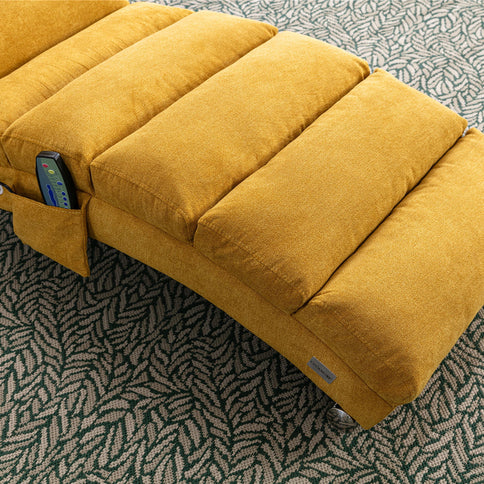 Massage Chaise Lounge Indoor With Remote Control, Ergonomic Electric Massage Lounger