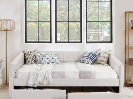 Upholstered Queen Daybed With 2 Drawers