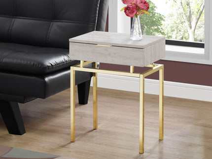 Spacious Table Top Accent Side Table, Storage Drawer, Contemporary & Modern
