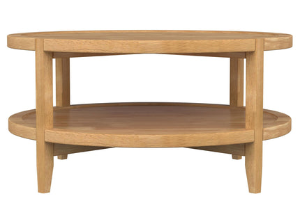 Isbell - Round Table With Storage Shelf