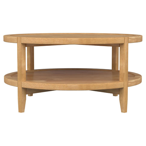 Isbell - Round Table With Storage Shelf