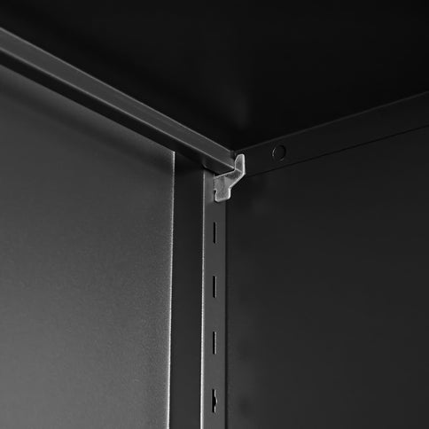 Adjustable 2 Door Storage Cabinet With Adjustable Shelves