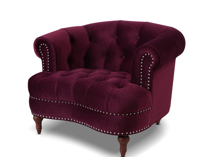 La Rosa - Victorian Tufted Upholstered Accent Chair