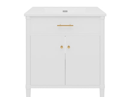 Bathroom Vanity With Sink, Soft Close Doors And Adjustable Shelf