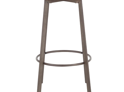 Clara - Industrial Square Barstool (Set of 2) - Espresso
