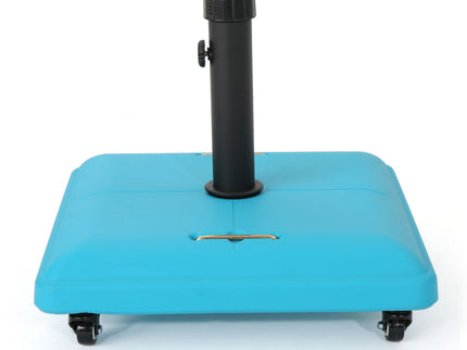 Wheelie - Stylish Square Umbrella Base With Stainless Steel Pole Handle