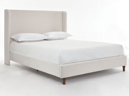 Harper - Tall Headboard Upholstered Bed / High Headboard / Elegant Simplicity / No Box Spring Needed